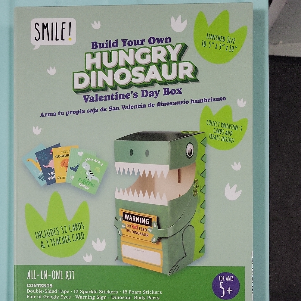 Hungry Dinosaur Valentine's Day Box Kit
